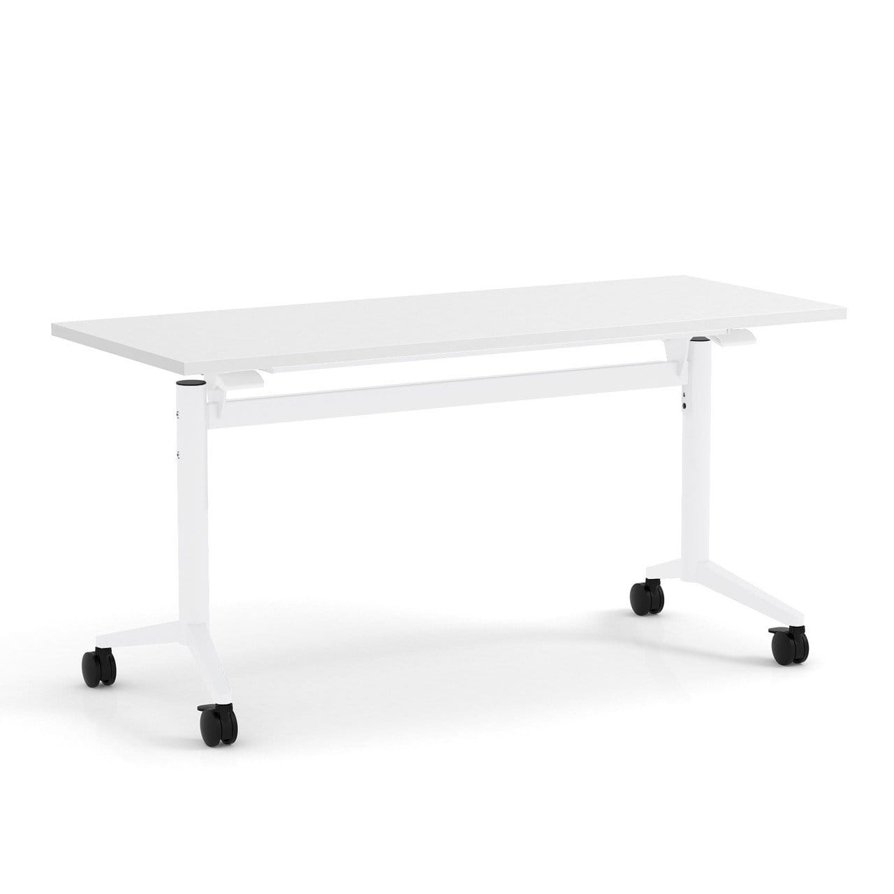 24"D x 72"W Flip Top Desk White - White Base