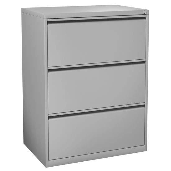 3 Drawer 36" Lateral File Mahogany