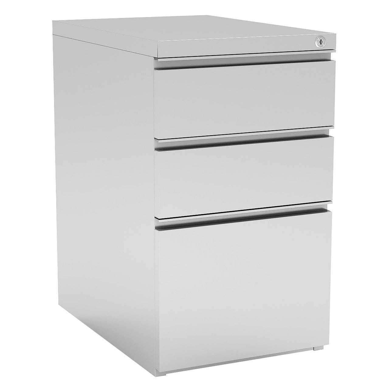 3 Drawer Metal File and Dual Box Pedestal
