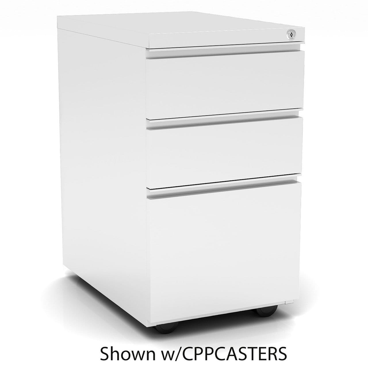 3 Drawer Metal File and Dual Box Pedestal