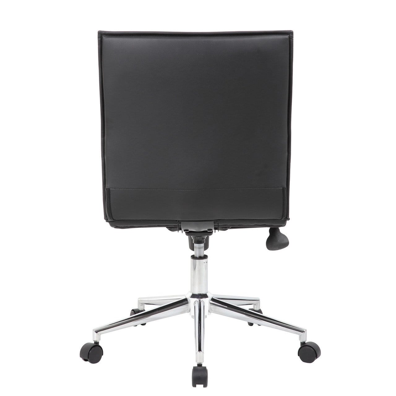 Armless Contemporary Ribbed Back Task Chair