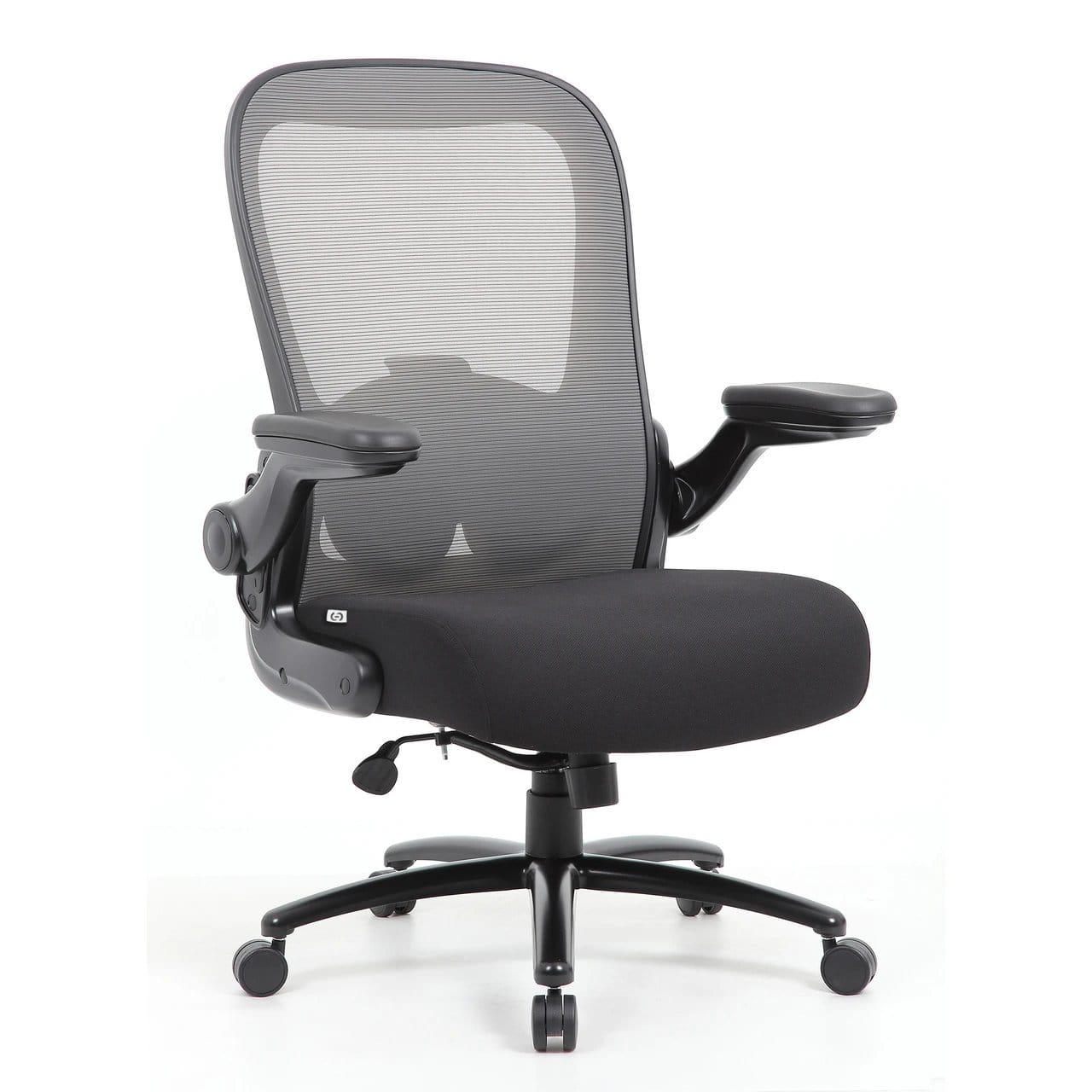 Black Big & Tall Gray Mesh High Back Task Chair