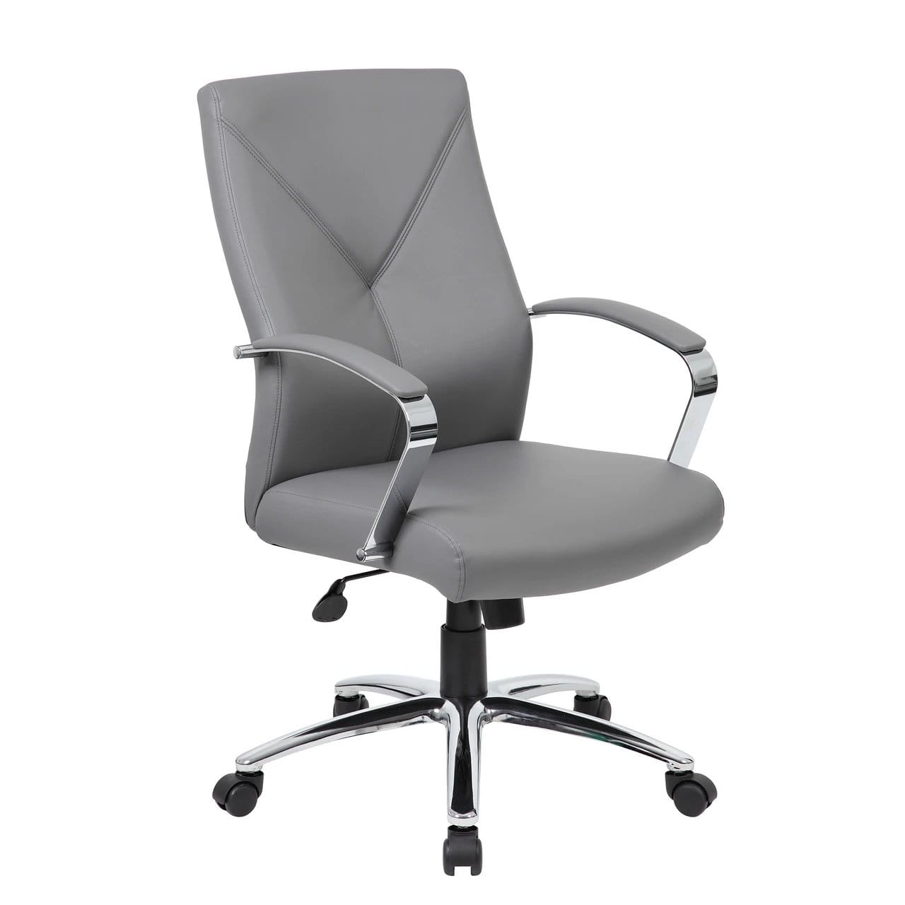 Black Executive High Back Chair with Chrome Frame