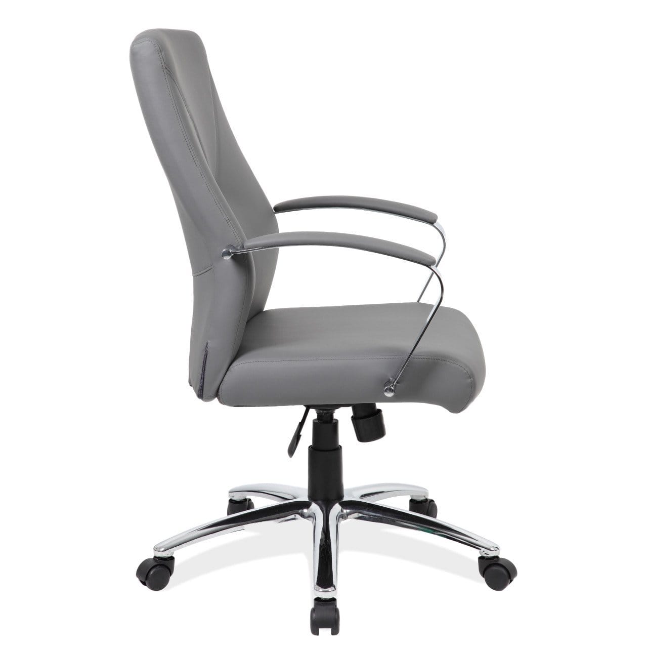 Black Executive High Back Chair with Chrome Frame