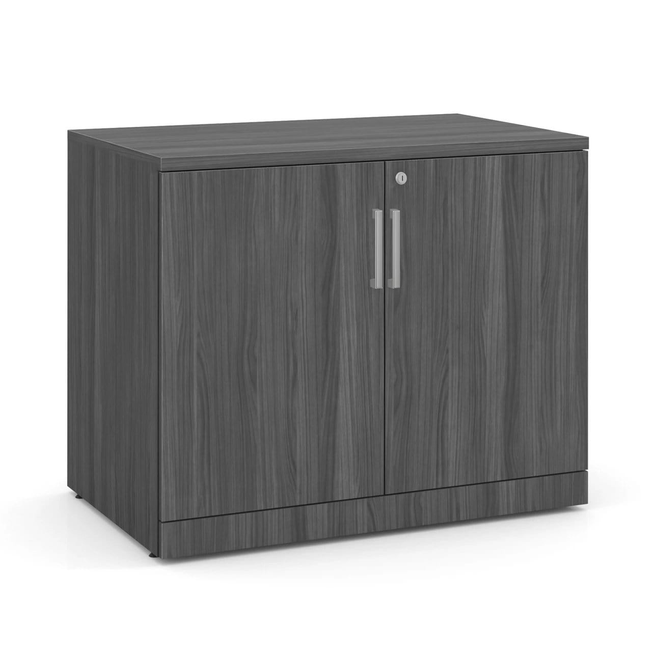 Cherry Two Shelf Storage Cabinet