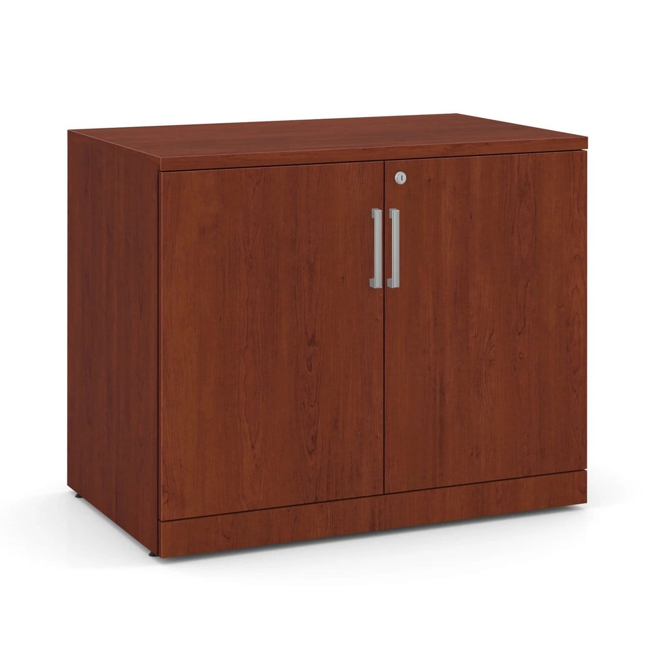 Cherry Two Shelf Storage Cabinet