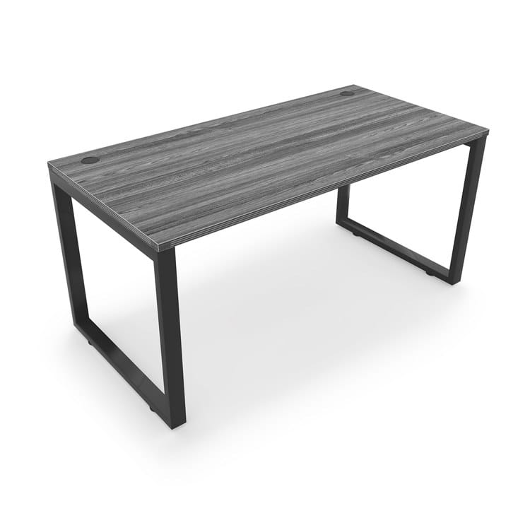 Fusion Metal Leg Desk with Grommets
