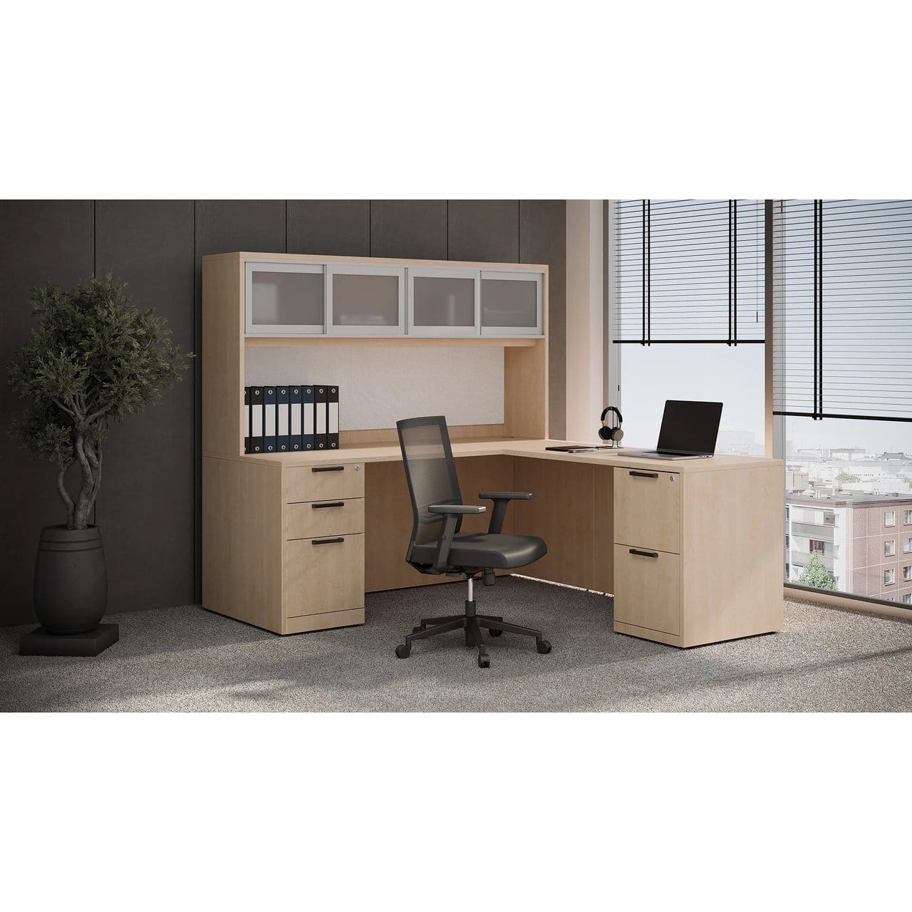 L Shape Desk - Typical OS127