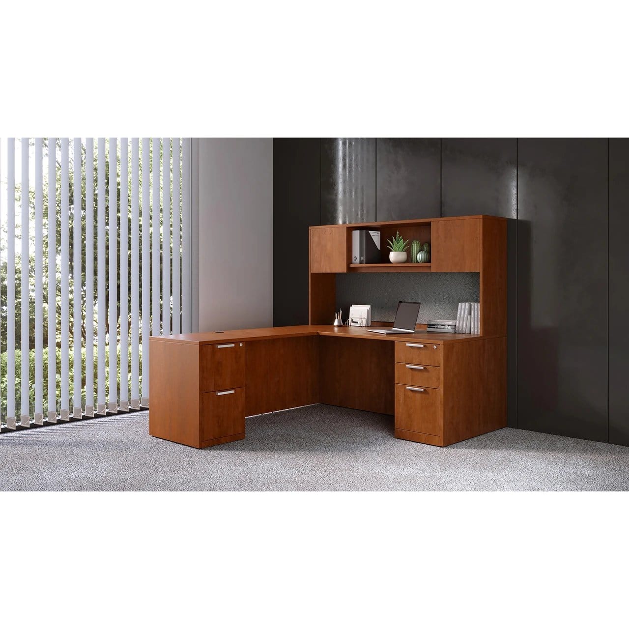 L Shape Desk - Typical OS86