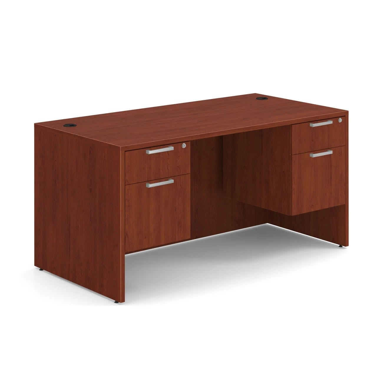 Laminate 3/4 Double Pedestal Desk