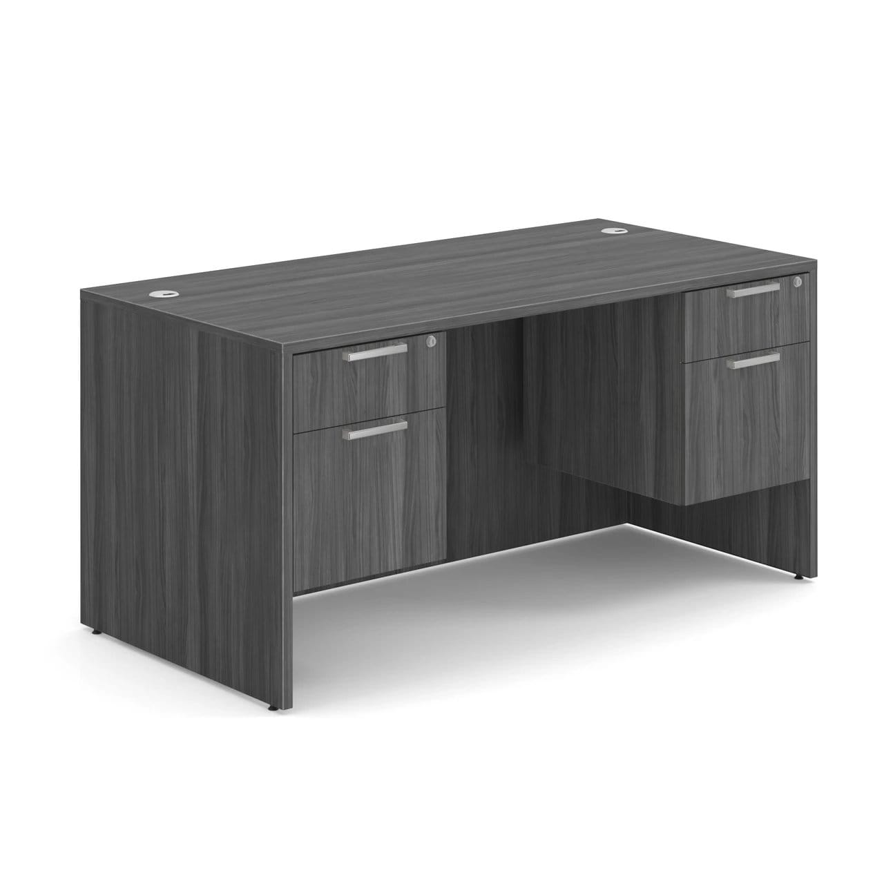 Laminate 3/4 Double Pedestal Desk