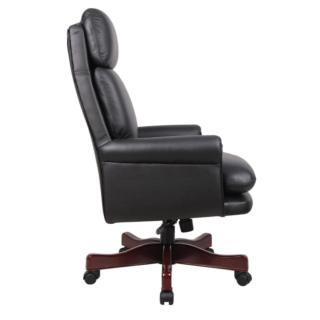 Mah/Blk Hi-Back Exec Swivel Chair