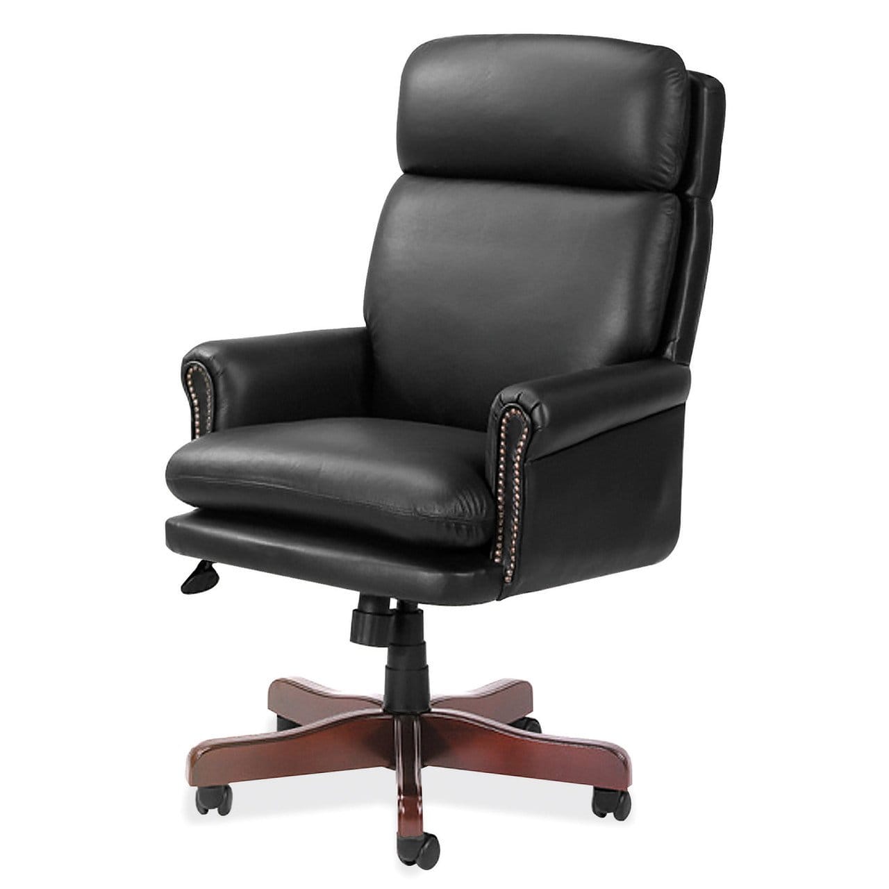 Mah/Blk Hi-Back Exec Swivel Chair
