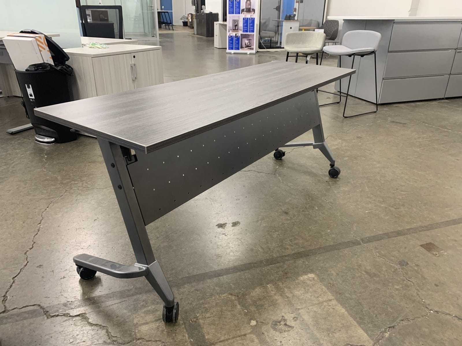 New 71"X24" Flip Top Training Table with modesty panel