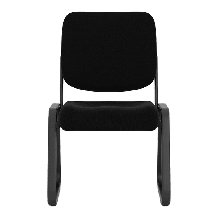 New Armless Sled Base Guest Chair, Black in stock at Capital Choice Office Furniture in Columbus