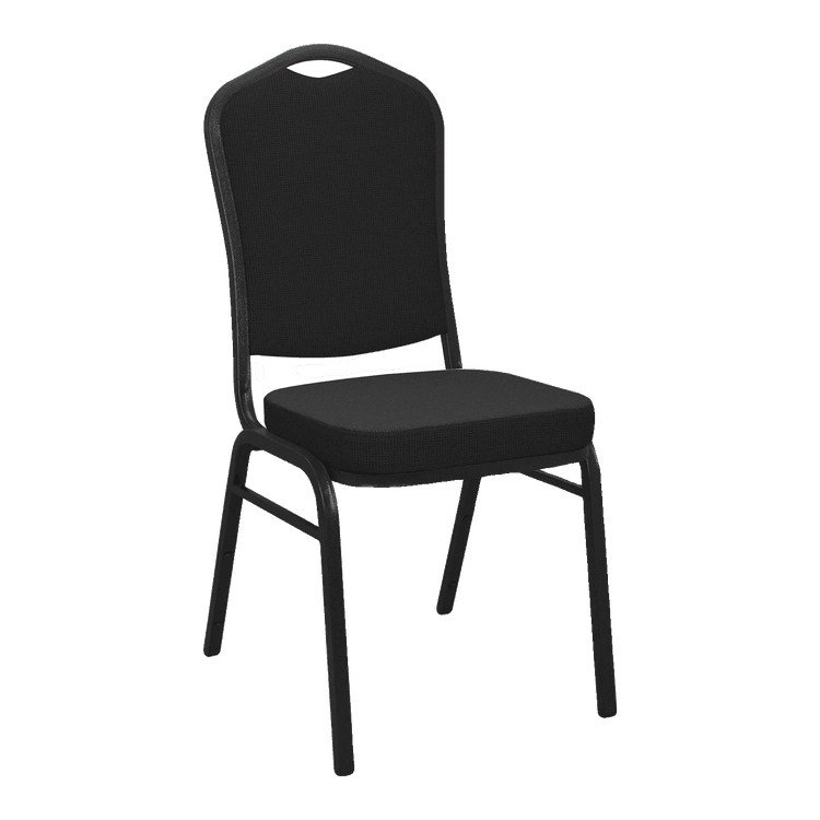 New Banquet Collection High Back Stacking Banquet Chair With Black Metal Frame in stock at Capital Choice Office Furnitu