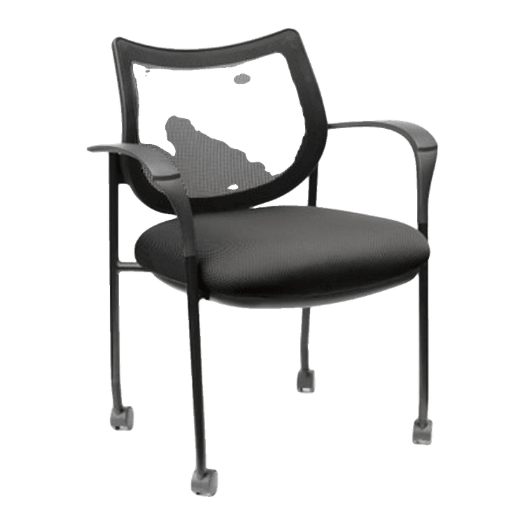 New Black Mesh Back Guest Armchair in stock at Capital Choice Office Furniture in Columbus