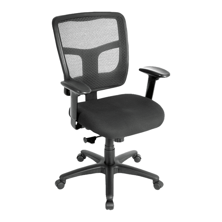 New Black Mesh, Mid Back Task Chair with Chrome Frame in stock at Capital Choice Office Furniture in Columbus