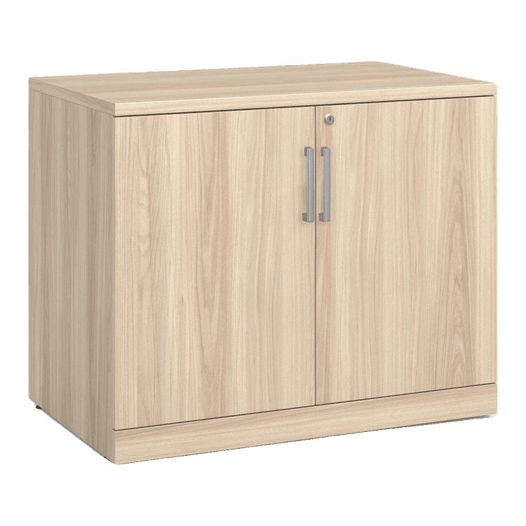 New Cherry Two Shelf Storage Cabinet in stock at Capital Choice Office Furniture in Columbus