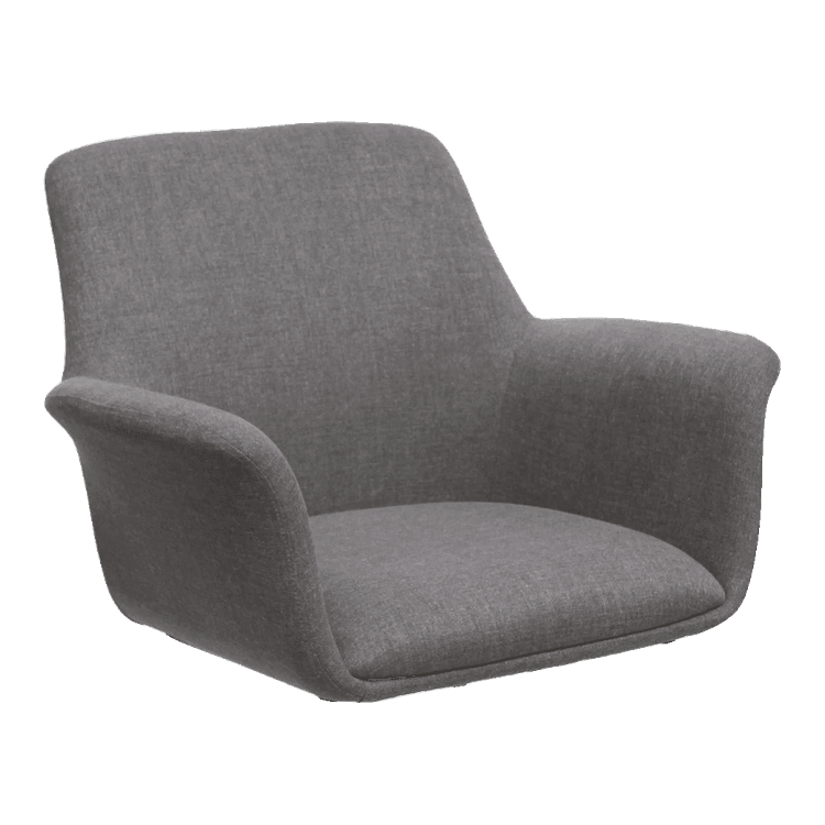 New Fabric Mid Back Bucket Seat With Black Sled Base in stock at Capital Choice Office Furniture in Columbus