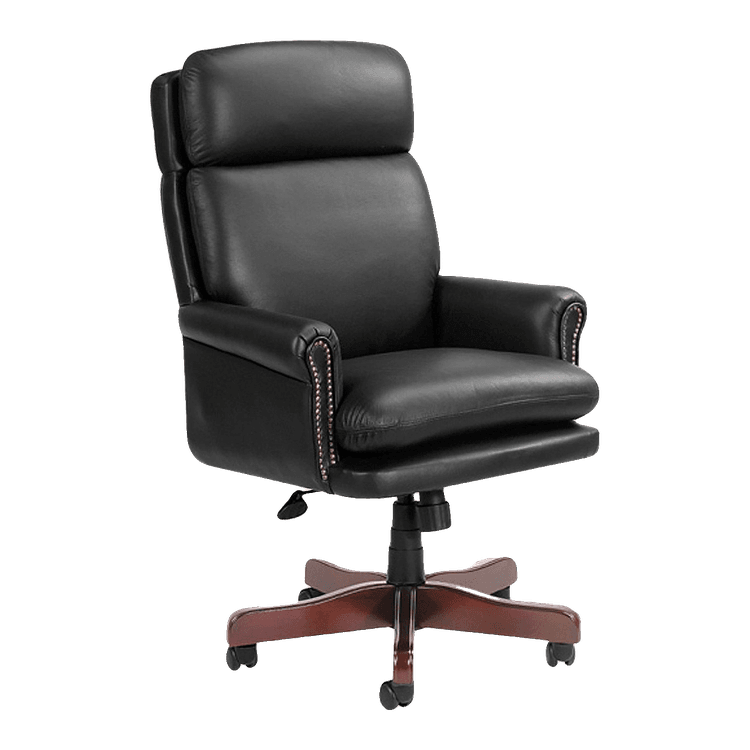 New Mah/Blk Hi-Back Exec Swivel Chair in stock at Capital Choice Office Furniture in Columbus