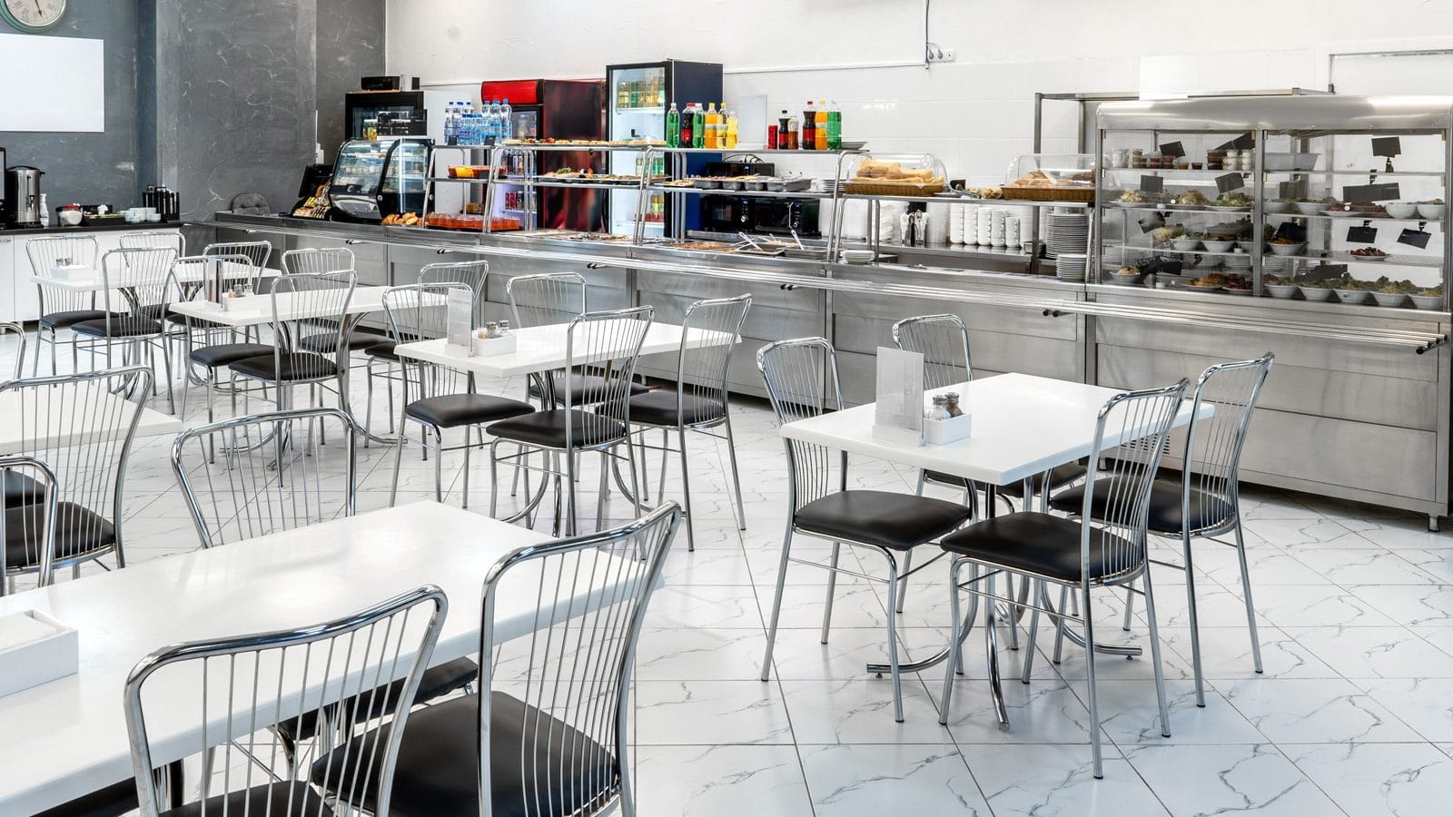 A gorgeous break room for employees to relax during the workday.