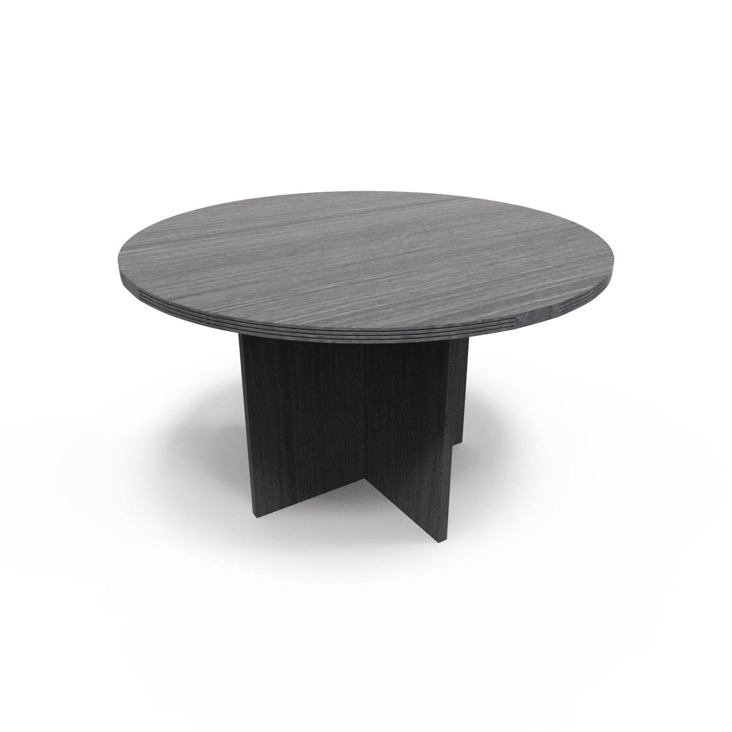 New Office Essentials 42" Round Conference Table - Samoa Gray