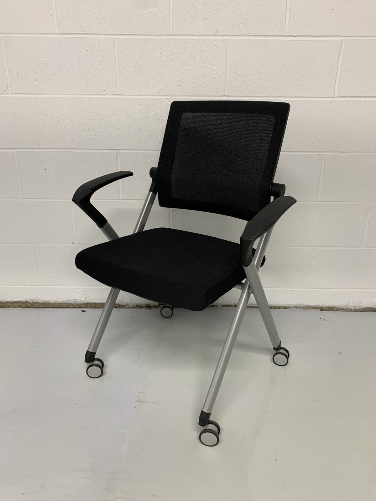 New Office Essentials Nesting Side Chair with Casters