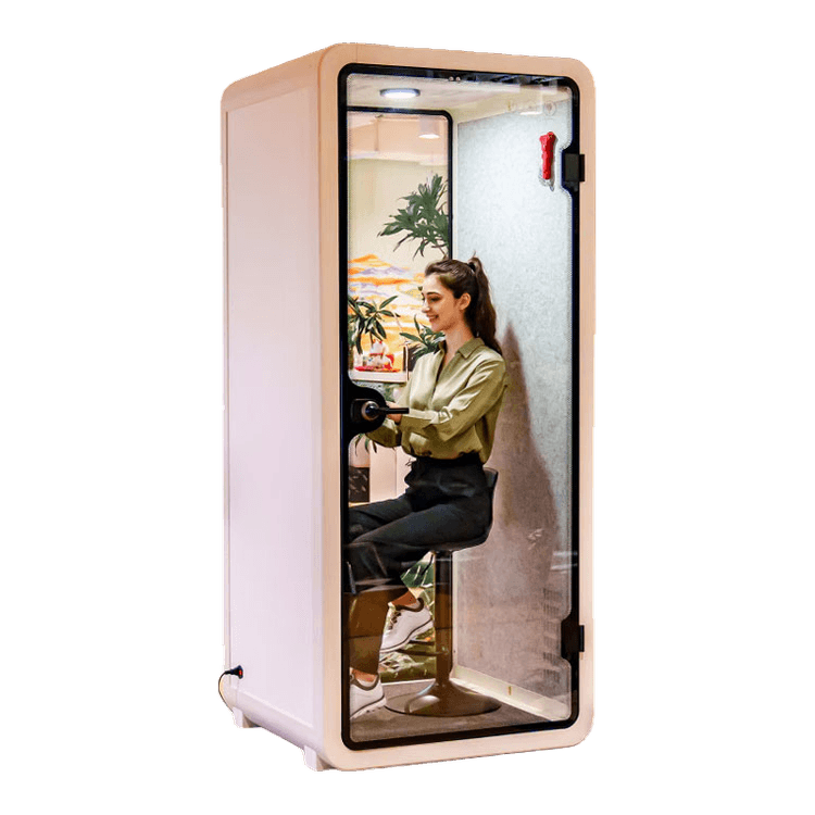 New One-Person Soundproof Privacy Pod in stock at Capital Choice Office Furniture in Columbus
