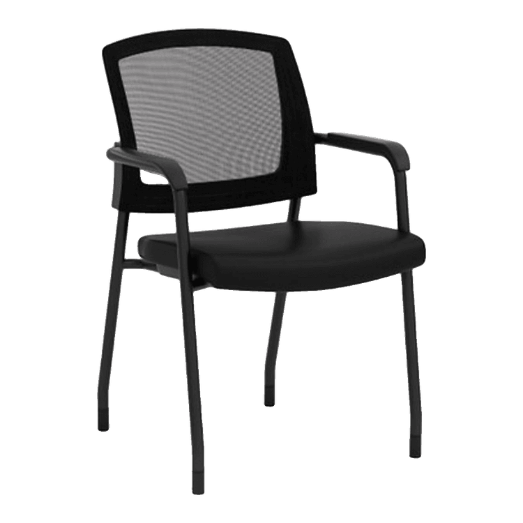 New Parson | Micro Mesh Back Side Chair with Arms - Antimicrobial in stock at Capital Choice Office Furniture in Columbu