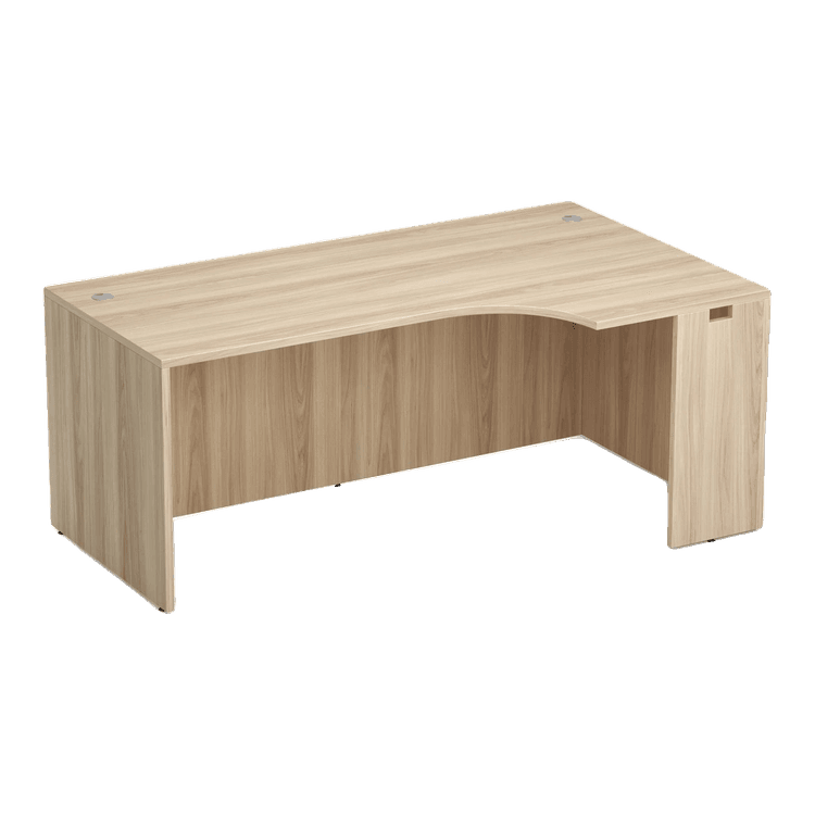 New Right Desk Shell with Corner Extension in stock at Capital Choice Office Furniture in Columbus