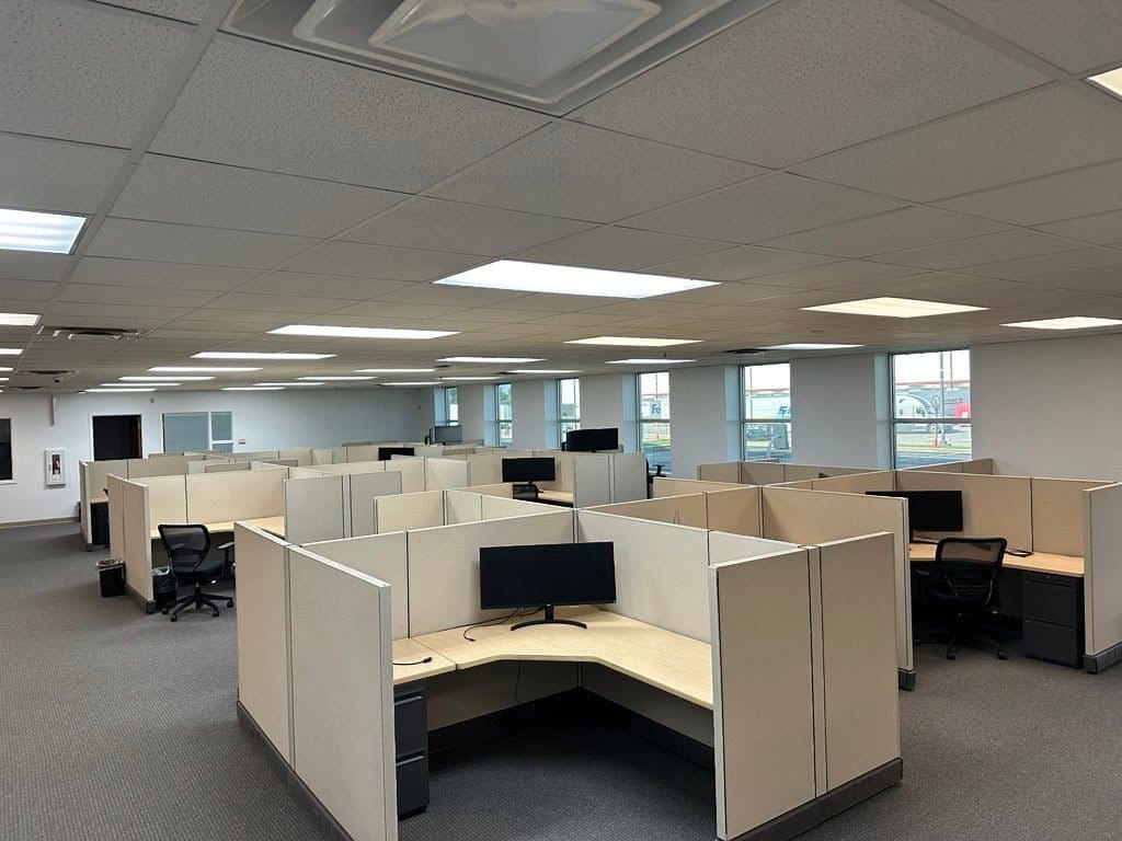 Used 6x6 Cubicle Workstation, 53-Inch Panels