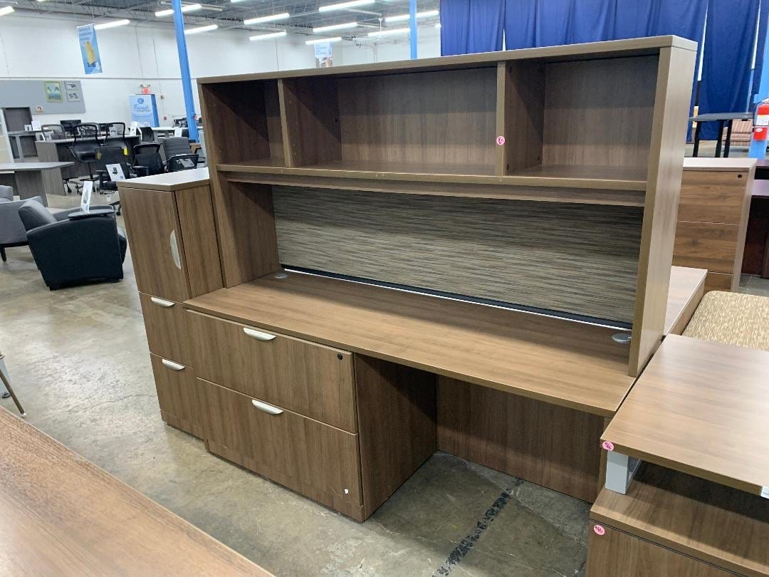 Used 8 piece Walnut Desk set