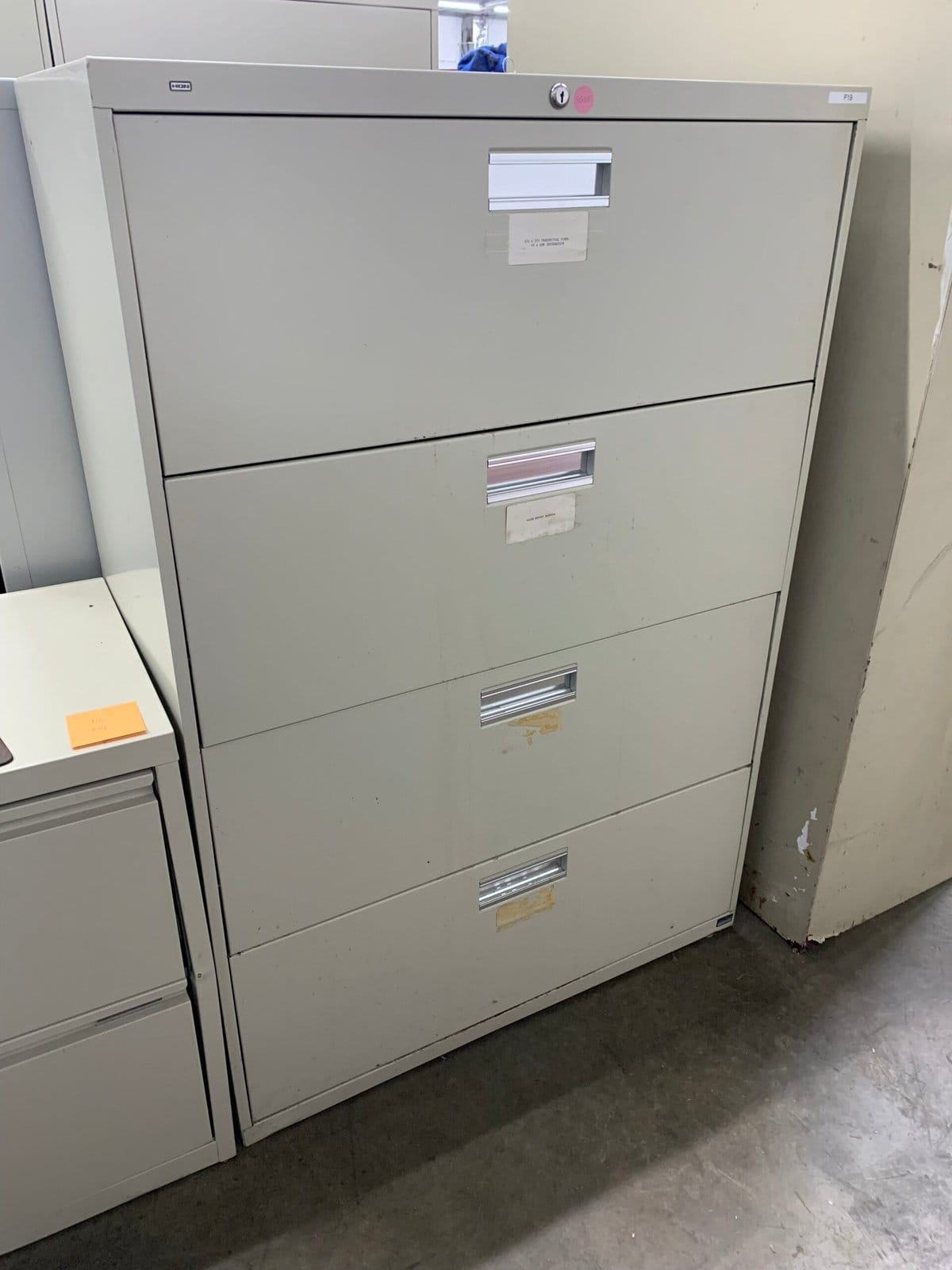 Used HON 4-Drawer Lateral File Cabinet