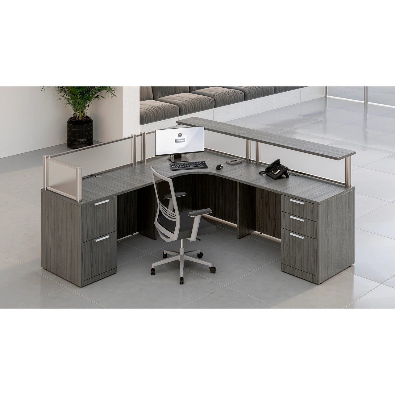 Auto dealership furniture idea: Borders II Collection Reception Typical - OSB16
