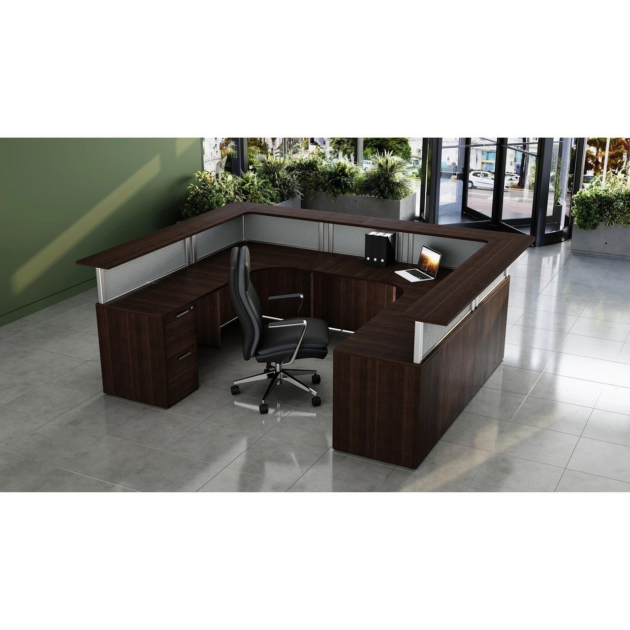 Retail business furniture idea: Borders II Collection Reception Typical - OSB25