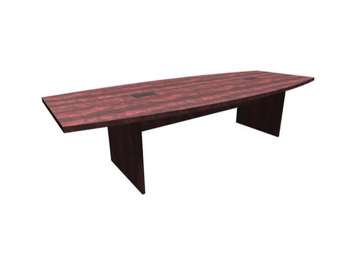 10′ Boat Shaped Conference Table Image