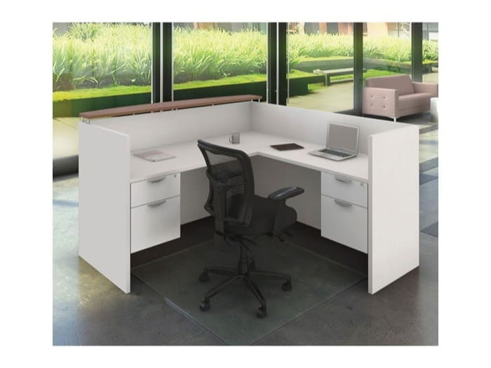 OfficeSource Laminate Reception Desk Image