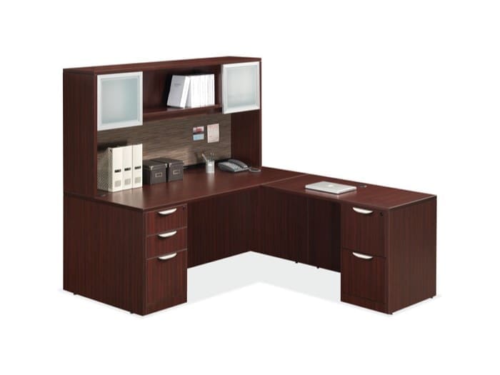 Typical OS89 – L-Desk with Hutch Image