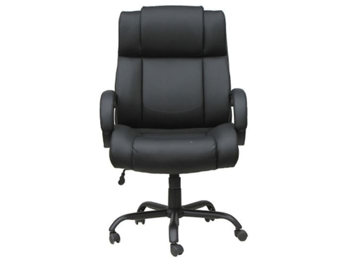 Big & Tall Chair Black Leather Big & Tall High Back Chair Image