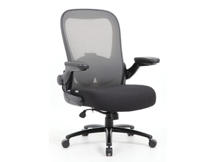 Black Big & Tall Gray Mesh High Back Task Chair Image