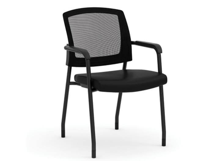 Parson | Micro Mesh Back Side Chair with Arms – Antimicrobial Image