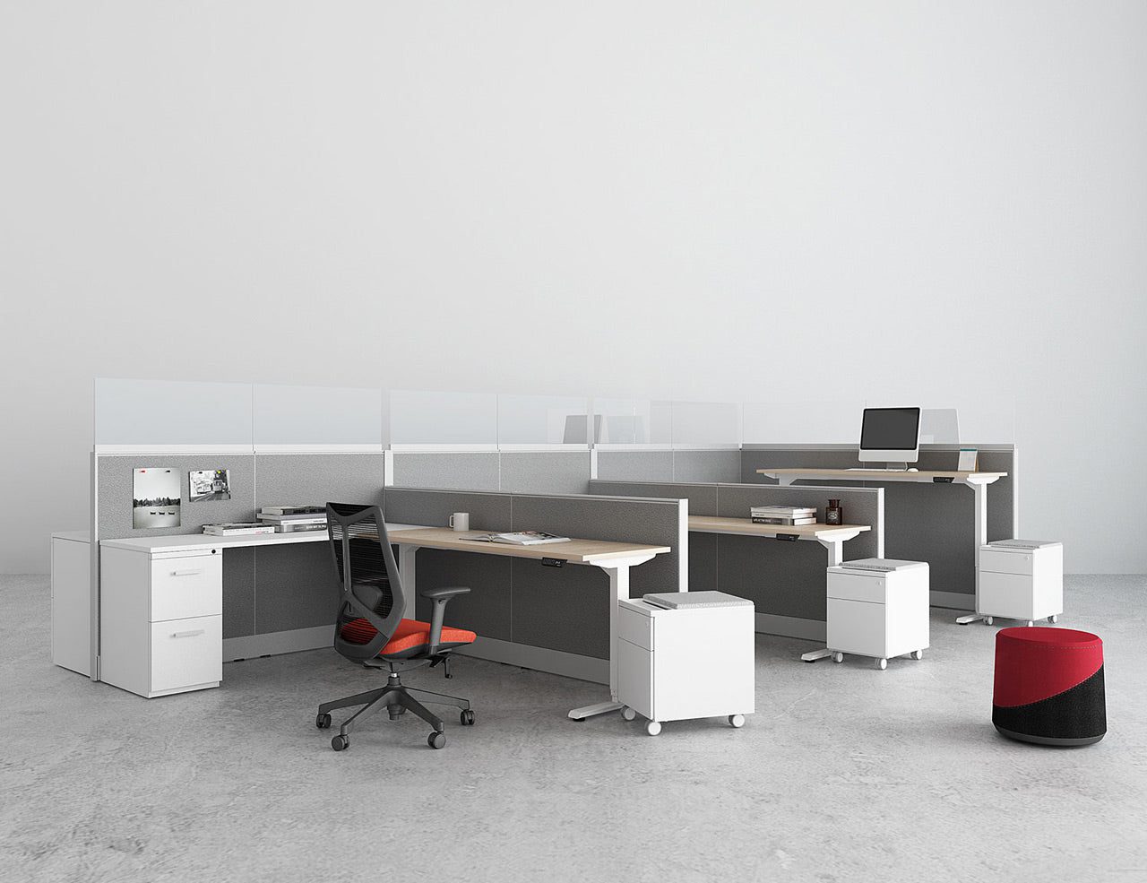 Three-Stage Sit-to-Stand Desk Image