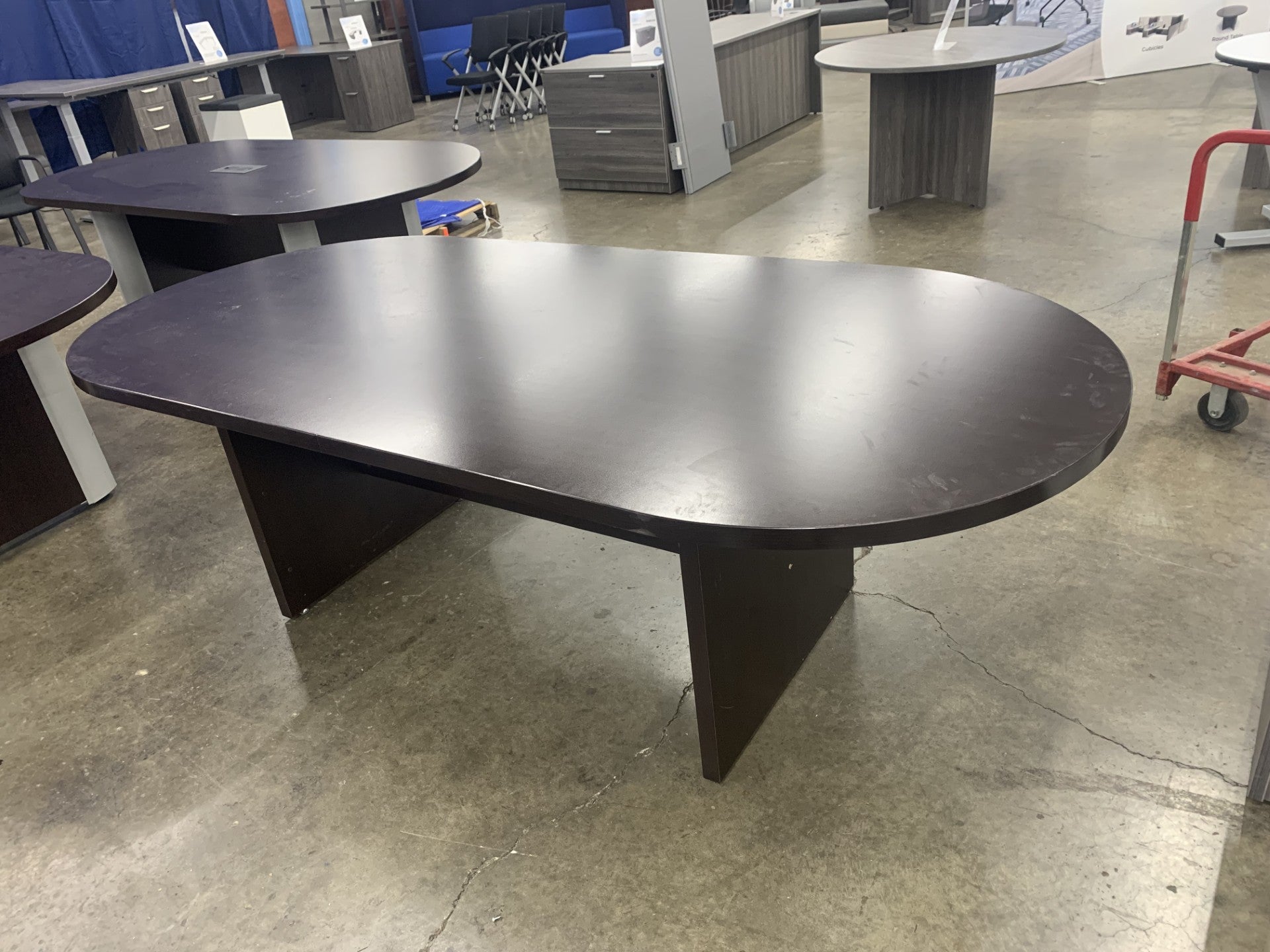 Pre Owned 8′ Racetrack Conference Table Image