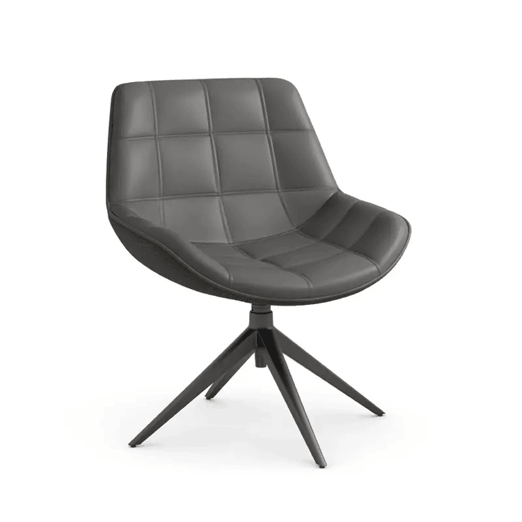 Neo Guest Chair with Vinyl Seat and Fabric Back Image