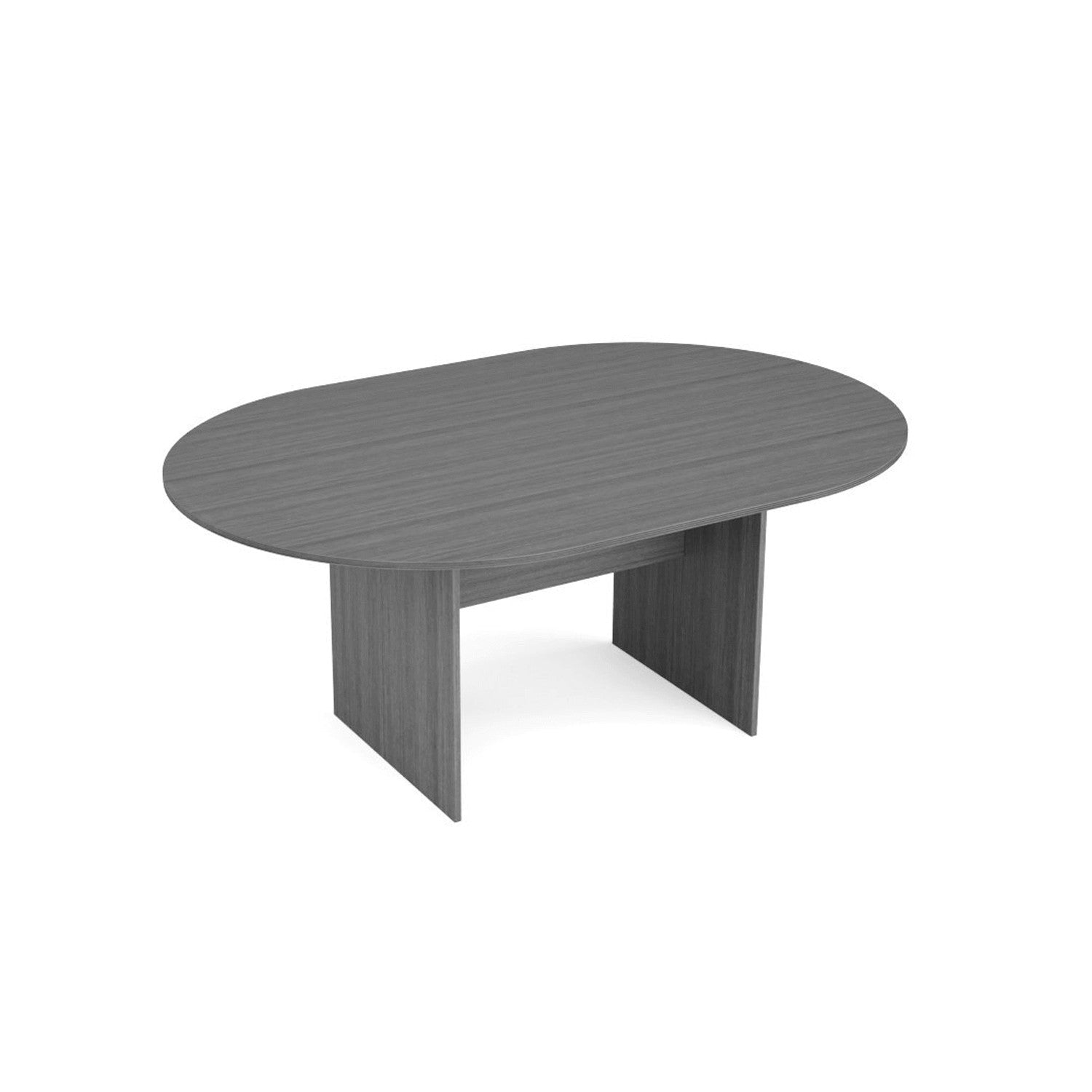 New Office Essentials 71″ Racetrack Conference Table – Samoa Gray Image